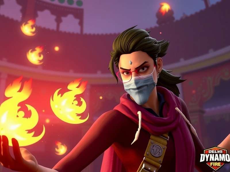 Delhi Dynamo Fire Character Art